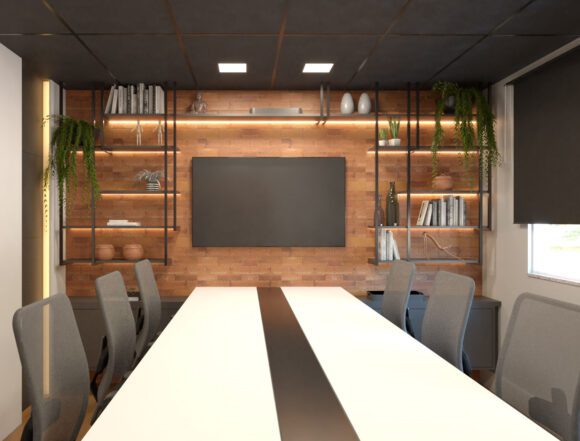 Sala de Reunião Presencial onde ocorra as reuniões com os clientes sobre Marketing e Vendas.